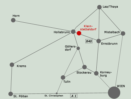  Lageplan von Kleinstetteldorf im Weinviertel 